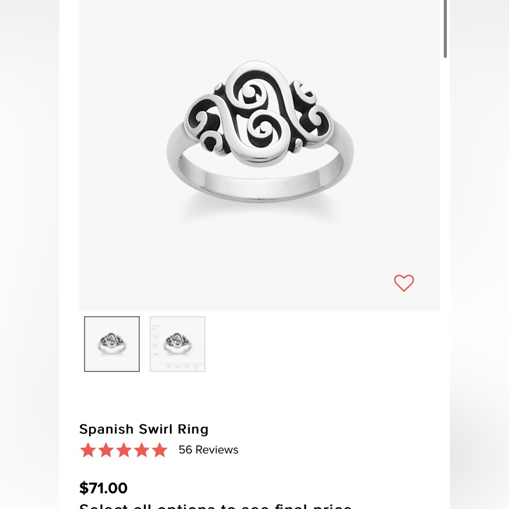 James Avery Spanish swirl